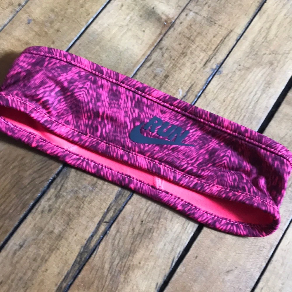 Nike RUN Pink Athletic Headband‎